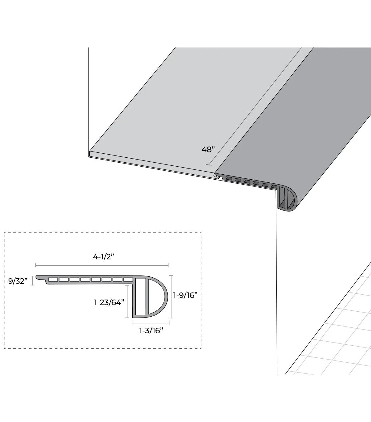 Modin Original PVC Stair Nosings - Image 2
