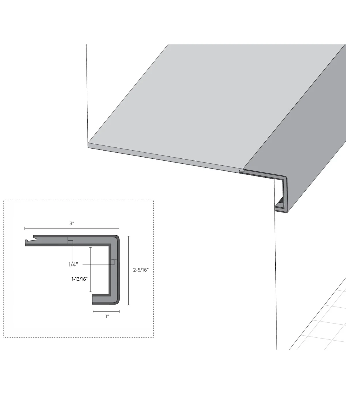 Modin Original Molded Stair Nosings