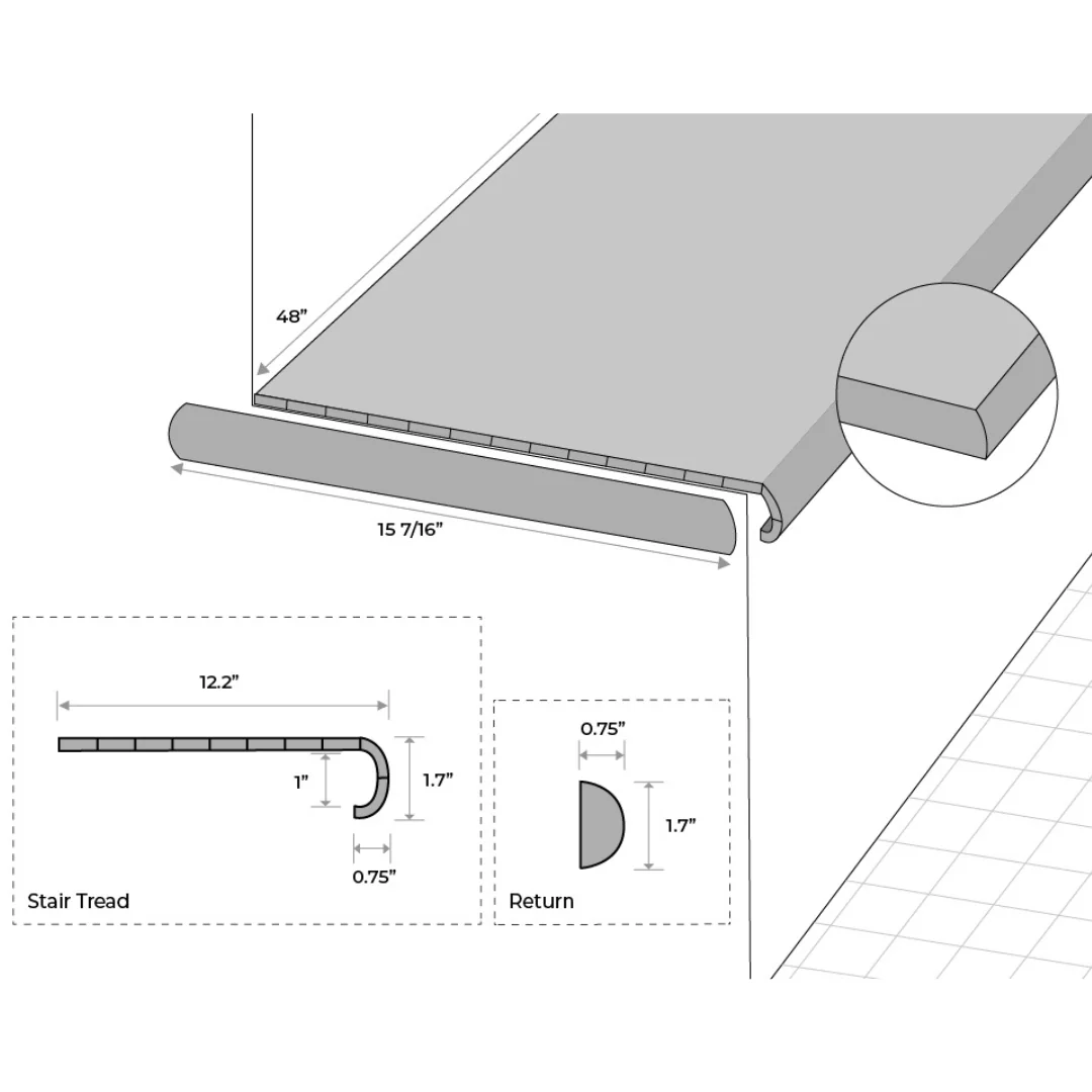 Modin Full Stair Tread - Image 2